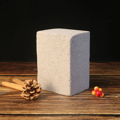 Natürlicher Bimsstein-Reinigungsblock für Grill & Grillplatte – Größe L