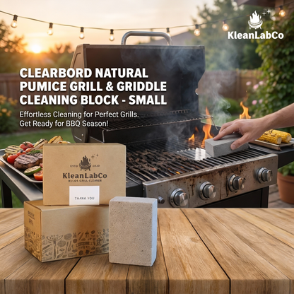 Natürlicher Bimsstein-Reinigungsblock für Grill & Grillplatte – Größe M